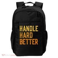 Retro Handle Hard Better Cute Gift Backpack thumb 0