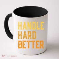 Retro Handle Hard Better Cute Gift Coffee Mug thumb 0