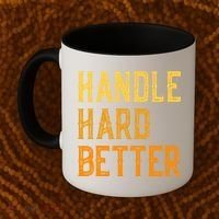 Retro Handle Hard Better Cute Gift Coffee Mug thumb 2