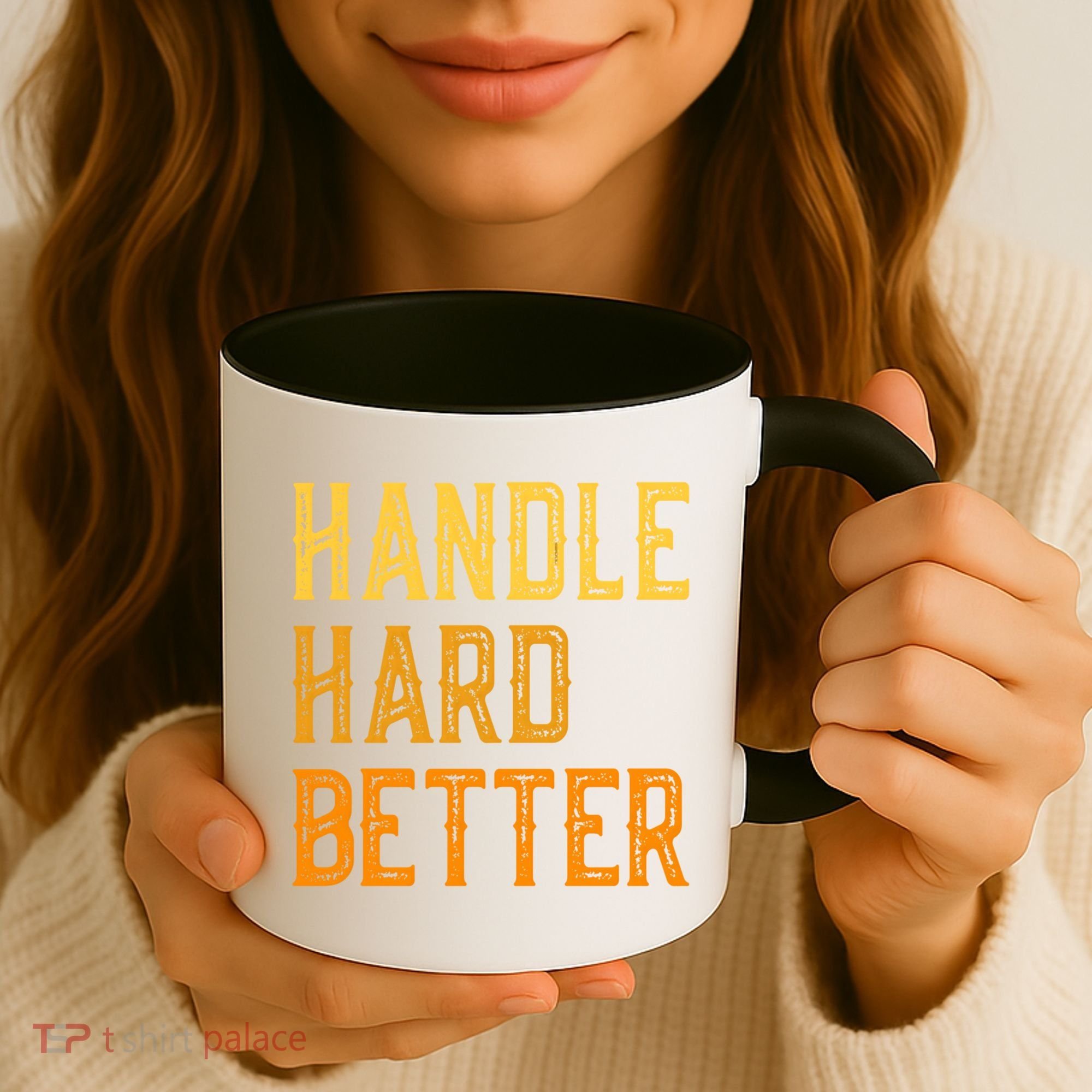 Retro Handle Hard Better Cute Gift Coffee Mug