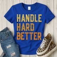 Retro Handle Hard Better Cute Gift Women's T-Shirt thumb 3