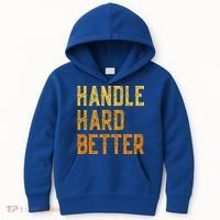 Retro Handle Hard Better Cute Gift Kids Hoodie thumb 0