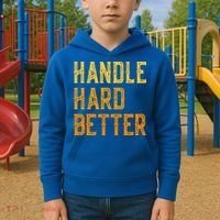 Retro Handle Hard Better Cute Gift Kids Hoodie thumb 2