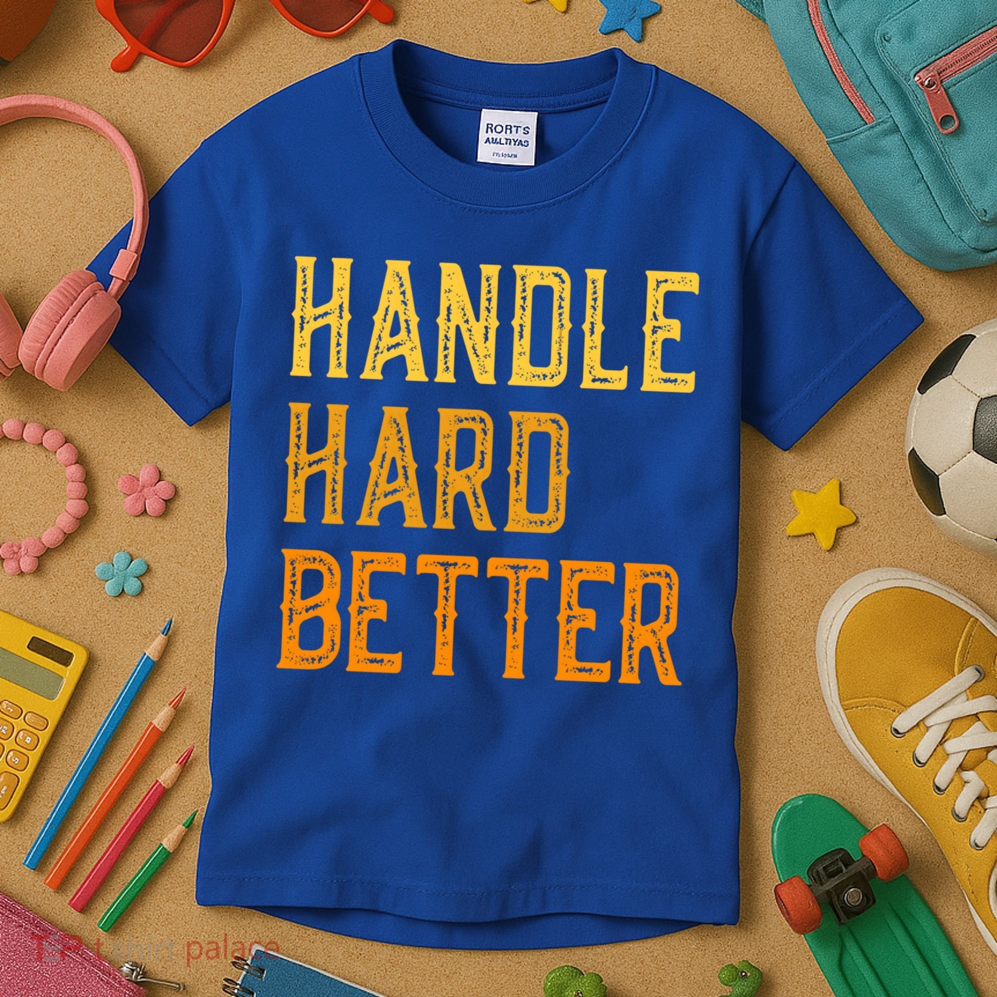 Retro Handle Hard Better Cute Gift Kids T-Shirt