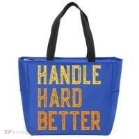 Retro Handle Hard Better Cute Gift Tote Bag thumb 0