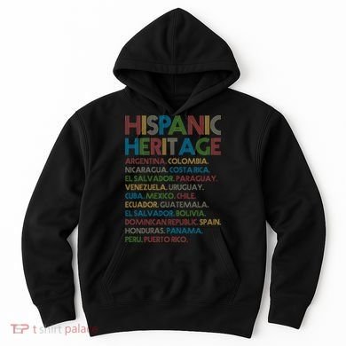 Retro Hispanic Heritage Month Countries Hoodie