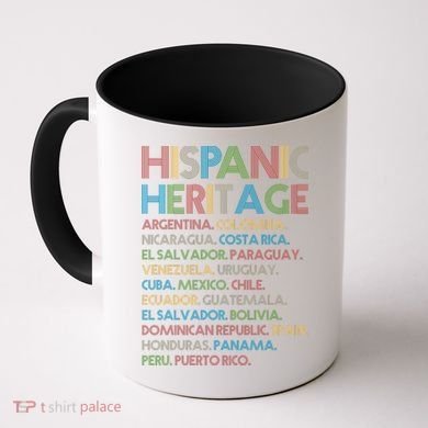 Retro Hispanic Heritage Month Countries Coffee Mug