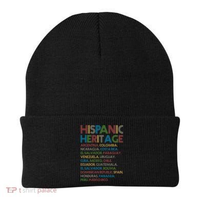 Retro Hispanic Heritage Month Countries Beanie