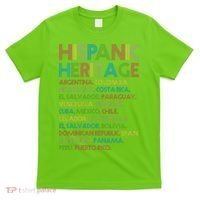 Retro Hispanic Heritage Month Countries T-Shirt thumb 0