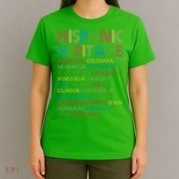 Retro Hispanic Heritage Month Countries T-Shirt thumb 4