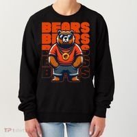 Retro Hip Hop Bears Football Women's Sweatshirt thumb 0
