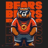 Retro Hip Hop Bears Football Women's Sweatshirt thumb 2