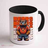 Retro Hip Hop Bears Football Coffee Mug thumb 1