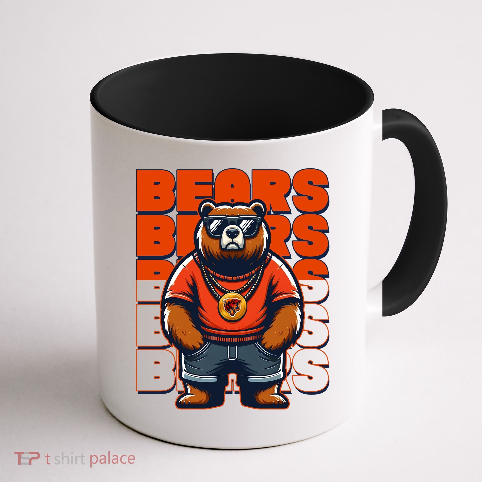 Retro Hip Hop Bears Football Coffee Mug