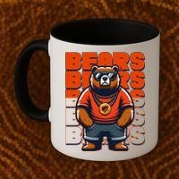 Retro Hip Hop Bears Football Coffee Mug thumb 2