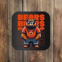 Retro Hip Hop Bears Football Coaster thumb 0