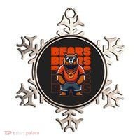 Retro Hip Hop Bears Football Ornament thumb 0