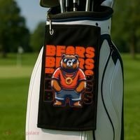 Retro Hip Hop Bears Football Golf Towel thumb 2