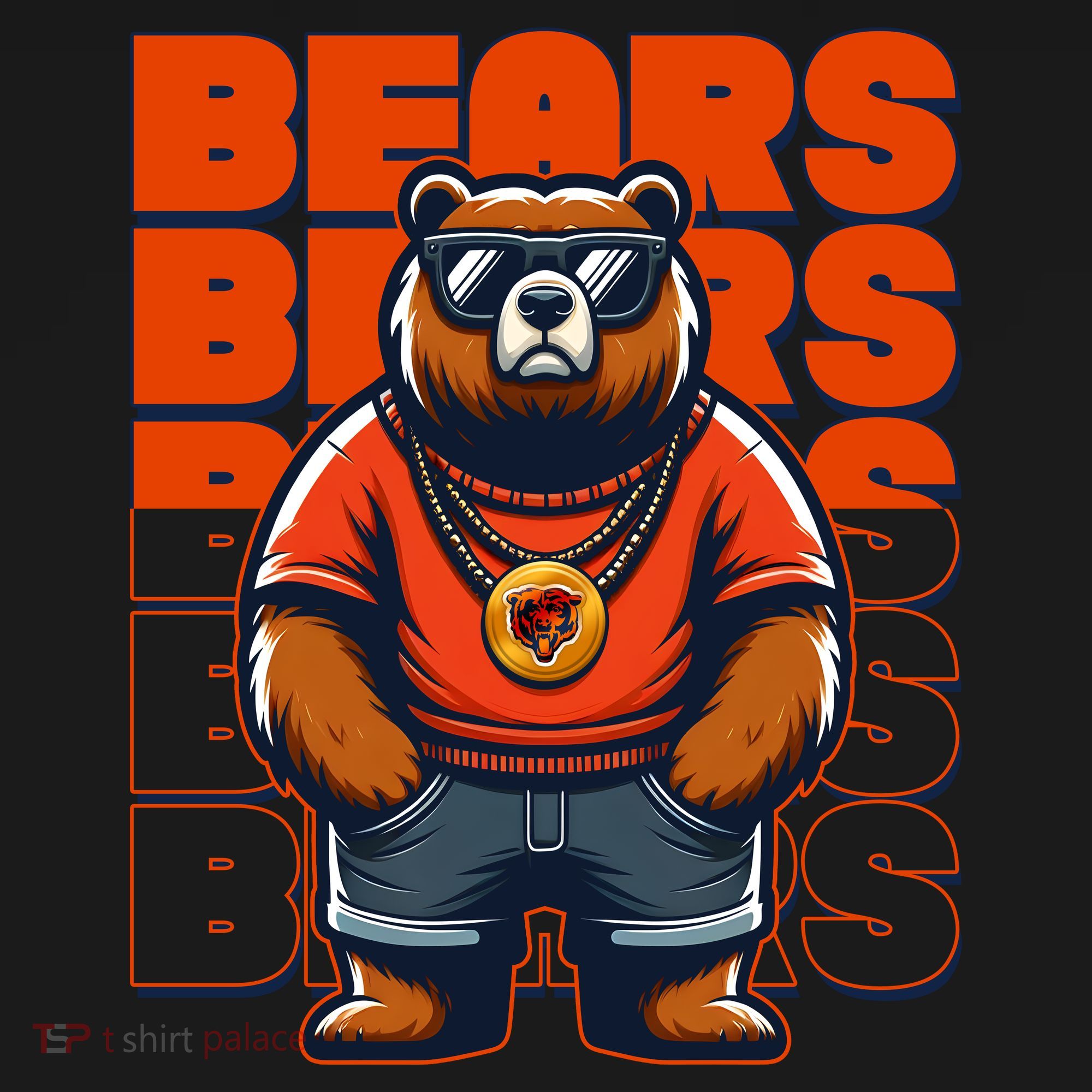 Retro Hip Hop Bears Football Visor