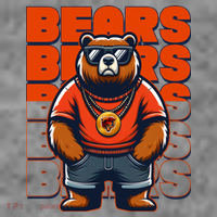 Retro Hip Hop Bears Football Sweatshirt thumb 3