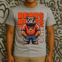 Retro Hip Hop Bears Football T-Shirt thumb 3