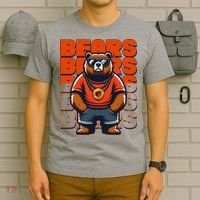 Retro Hip Hop Bears Football T-Shirt thumb 6
