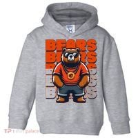 Retro Hip Hop Bears Football Toddler Hoodie thumb 0