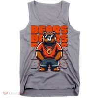 Retro Hip Hop Bears Football Tank Top thumb 0