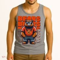 Retro Hip Hop Bears Football Tank Top thumb 3