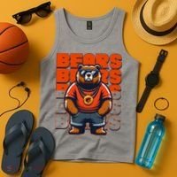 Retro Hip Hop Bears Football Tank Top thumb 4