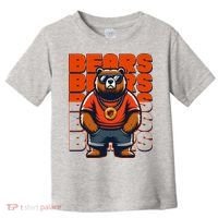 Retro Hip Hop Bears Football Toddler T-Shirt thumb 0