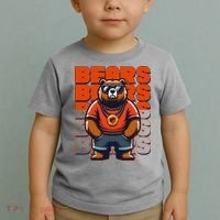 Retro Hip Hop Bears Football Toddler T-Shirt thumb 2