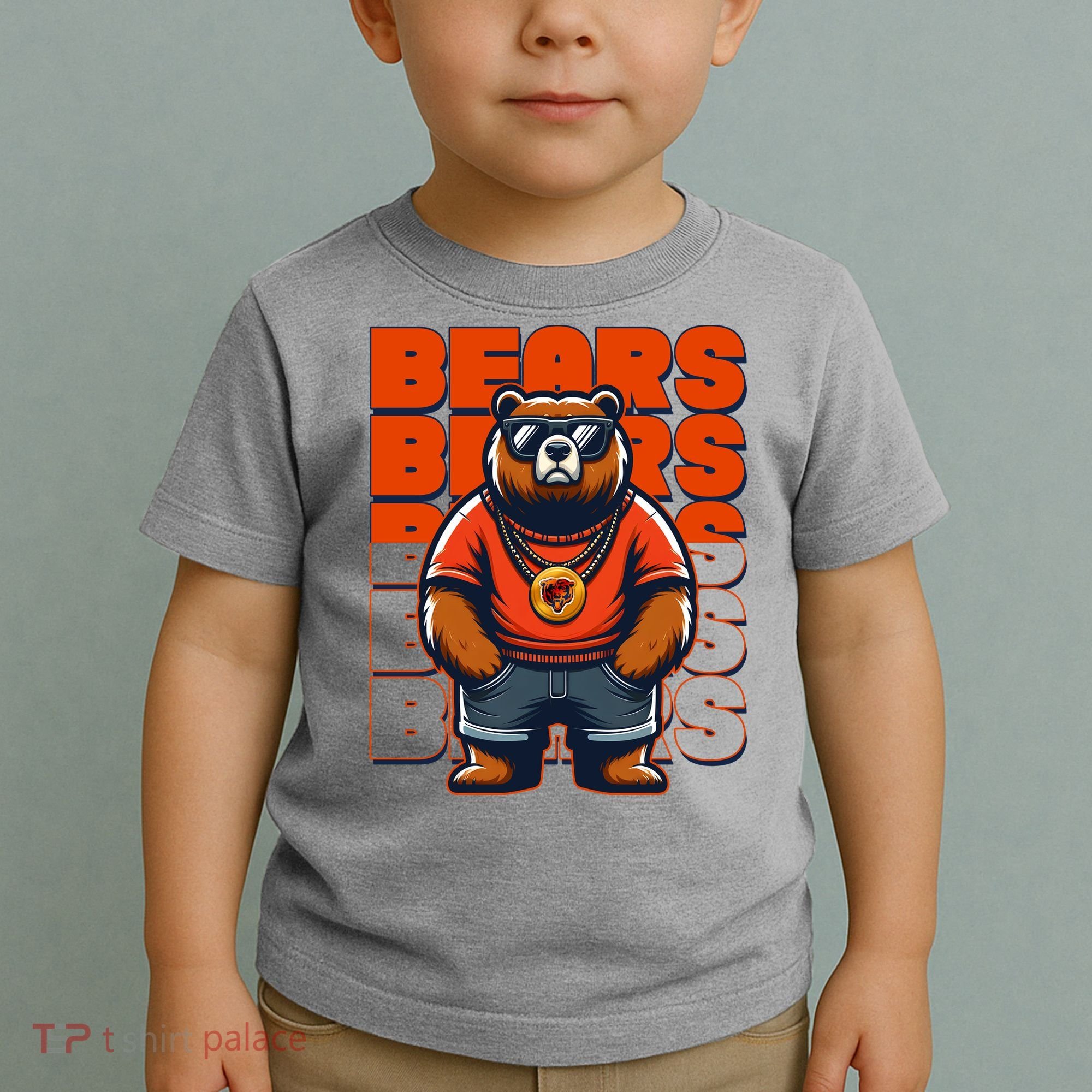 Retro Hip Hop Bears Football Toddler T-Shirt