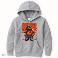 Retro Hip Hop Bears Football Kids Hoodie thumb 0