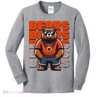 Retro Hip Hop Bears Football Kids Long Sleeve Shirt thumb 0