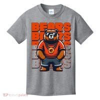 Retro Hip Hop Bears Football Kids T-Shirt thumb 0