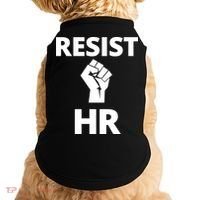 Resist HR Human Resources Funny Bosses Day Admin Work Humor Gift Doggie Tank thumb 0