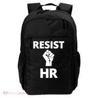 Resist HR Human Resources Funny Bosses Day Admin Work Humor Gift Backpack thumb 0