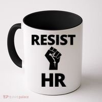 Resist HR Human Resources Funny Bosses Day Admin Work Humor Gift Coffee Mug thumb 0