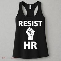 Resist HR Human Resources Funny Bosses Day Admin Work Humor Gift Women's Tank Top thumb 3