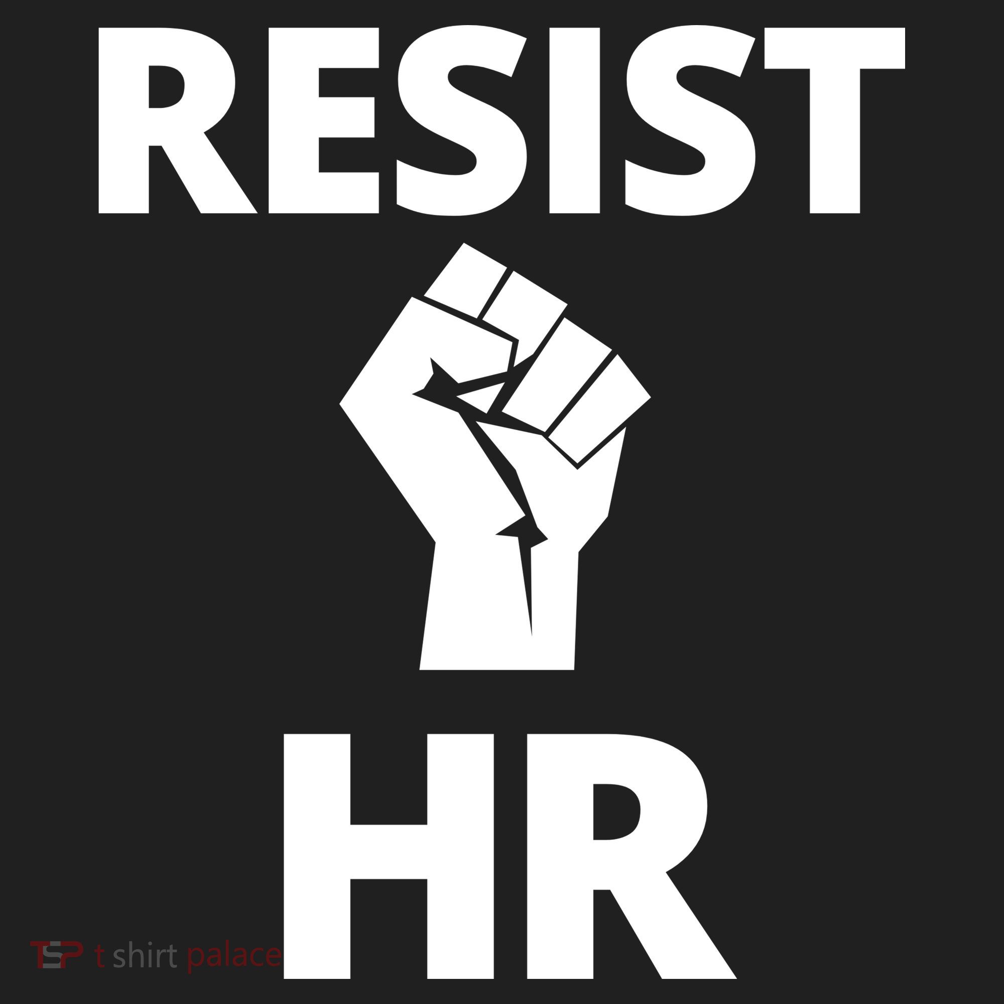 Resist HR Human Resources Funny Bosses Day Admin Work Humor Gift Golf Towel