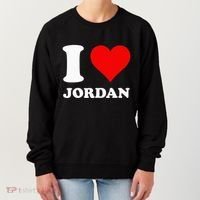 Red Heart I Love Jordan Women's Sweatshirt thumb 0