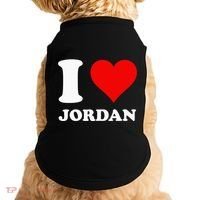Red Heart I Love Jordan Doggie Tank thumb 0
