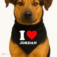 Red Heart I Love Jordan USA-Made Doggie Bandana thumb 1
