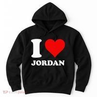 Red Heart I Love Jordan Hoodie thumb 0