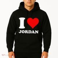Red Heart I Love Jordan Hoodie thumb 2