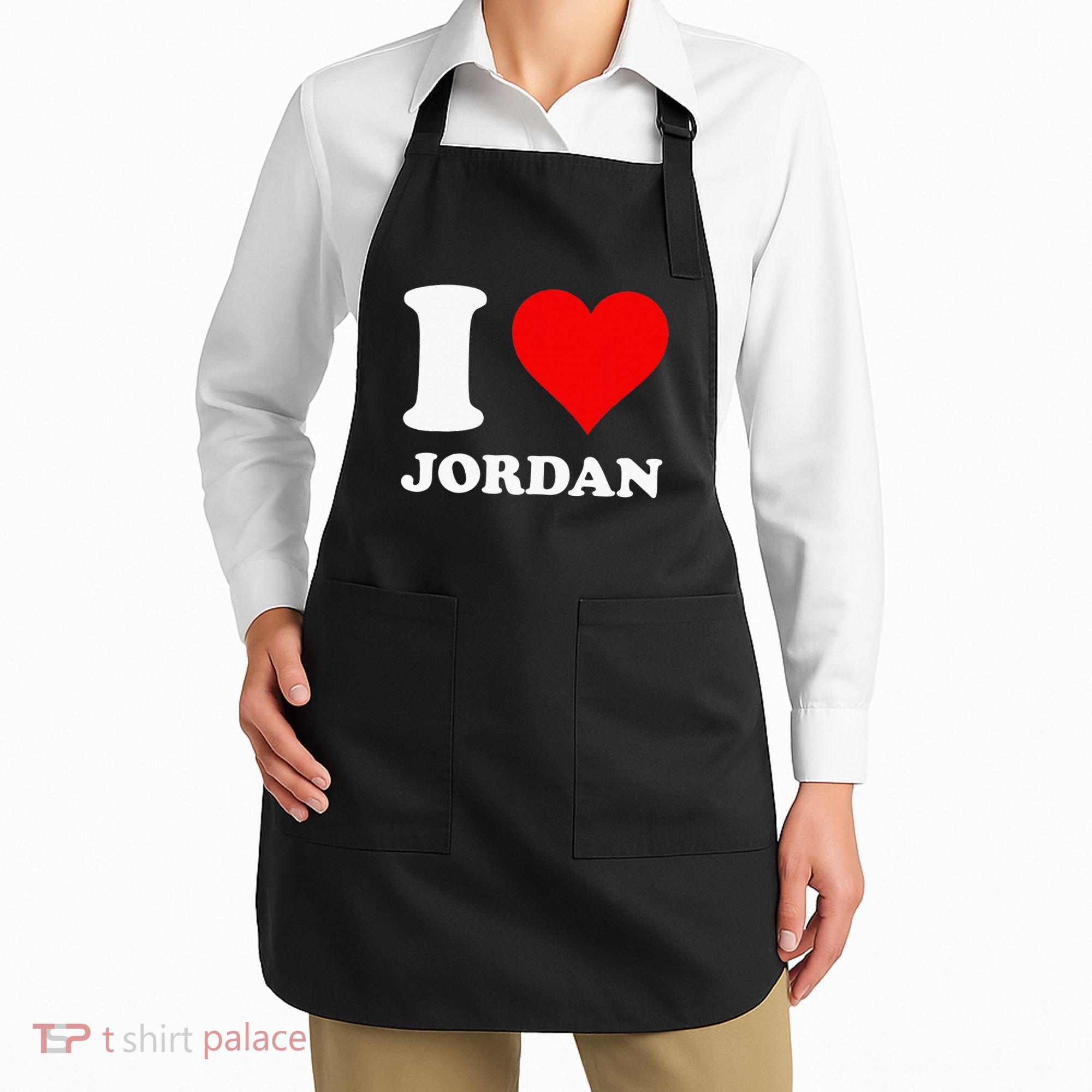 Red Heart I Love Jordan Apron