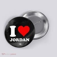 Red Heart I Love Jordan Button thumb 0