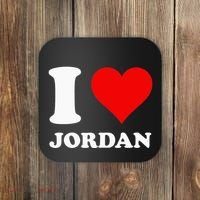 Red Heart I Love Jordan Coaster thumb 0