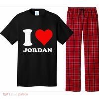 Red Heart I Love Jordan Pajama Set thumb 0